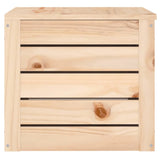 Storage Box 59.5x36.5x33 cm Solid Wood Pine - Close-Up Angle