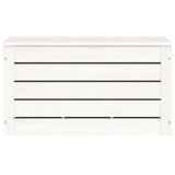 Storage Box White 59.5x36.5x33 cm Solid Wood Pine - 45-Degree Angle