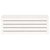 Storage Box White 89x36.5x33 cm Solid Wood Pine - 45-Degree Angle