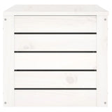 Storage Box White 89x36.5x33 cm Solid Wood Pine