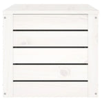 Storage Box White 89x36.5x33 cm Solid Wood Pine