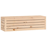Storage Box 109x36.5x33 cm Solid Wood Pine - Top-Down View