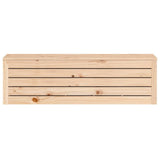 Storage Box 109x36.5x33 cm Solid Wood Pine - 45-Degree Angle