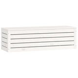 Storage Box White 109x36.5x33 cm Solid Wood Pine - Top-Down View