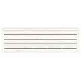 Storage Box White 109x36.5x33 cm Solid Wood Pine - 45-Degree Angle
