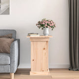 Flower Stand 40x40x60 cm Solid Wood Pine - Side View