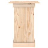 Flower Stand 40x40x60 cm Solid Wood Pine - Rear View