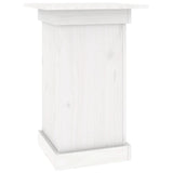 Flower Stand White 40x40x60 cm Solid Wood Pine