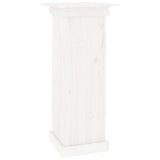 Flower Stand White 40x40x90 cm Solid Wood Pine