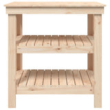 Work Bench 78.5x50x80 cm Solid Wood Pine - Top-Down View