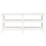 Work Bench White 181x50x80 cm Solid Wood Pine