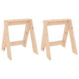Stools 2 pcs 40x40x45 cm Solid Wood Pine