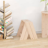 Stools 2 pcs 40x40x45 cm Solid Wood Pine - Side View
