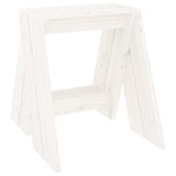 Stools 2 pcs White 40x40x45 cm Solid Wood Pine - 45-Degree Angle