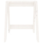 Stools 2 pcs White 40x40x45 cm Solid Wood Pine