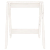 Stools 2 pcs White 40x40x45 cm Solid Wood Pine - Rear View