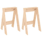 Stools 2 pcs 40x40x60 cm Solid Wood Pine