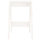 Stools 2 pcs White 40x40x60 cm Solid Wood Pine - Rear View