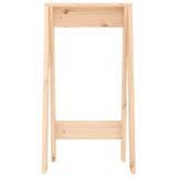 Stools 2 pcs 40x40x75 cm Solid Wood Pine - Rear View