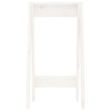 Stools 2 pcs White 40x40x75 cm Solid Wood Pine