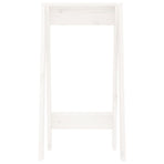 Stools 2 pcs White 40x40x75 cm Solid Wood Pine