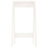 Stools 2 pcs White 40x40x75 cm Solid Wood Pine - 45-Degree Angle