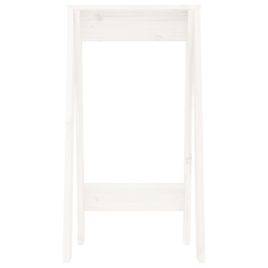 Stools 2 pcs White 40x40x75 cm Solid Wood Pine