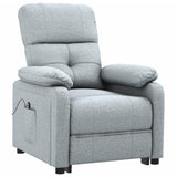 Stand up Chair Light Grey Fabric - Side View