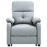Stand up Chair Light Grey Fabric - Top-Down View