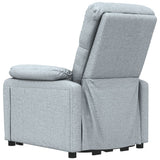 Stand up Chair Light Grey Fabric - Rear View