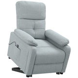 Stand up Chair Light Grey Fabric - Low Angle