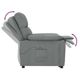 Stand up Chair Dark Grey Fabric - Close-Up Angle