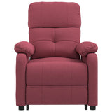 Stand up Massage Chair Wine Red Fabric
