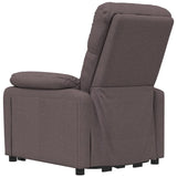 Stand up Massage Chair Dark Brown Fabric