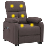 Stand up Massage Chair Dark Brown Fabric