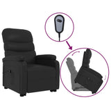 Stand up Chair Black Faux Leather