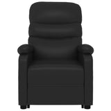 Stand up Chair Black Faux Leather - Top-Down View