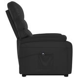 Stand up Chair Black Faux Leather - 45-Degree Angle