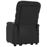 Stand up Chair Black Faux Leather - Rear View