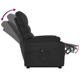 Stand up Chair Black Faux Leather