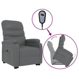 Stand up Chair Grey Faux Leather