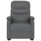 Stand up Chair Grey Faux Leather - Top-Down View