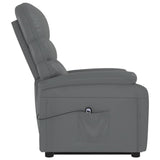 Stand up Chair Grey Faux Leather - 45-Degree Angle
