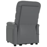 Stand up Chair Grey Faux Leather