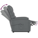 Stand up Chair Grey Faux Leather