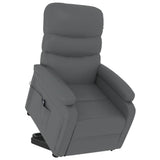Stand up Chair Grey Faux Leather