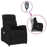 Stand up Massage Chair Black Fabric - Front View