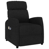 Stand up Massage Chair Black Fabric - Side View
