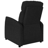 Stand up Massage Chair Black Fabric - Rear View