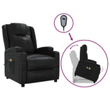 Stand up Massage Chair Black Faux Leather - Front View